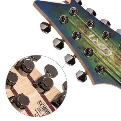 Đàn Guitar Điện Cort KX508 Multi Scale II đầu khoá so le Cort