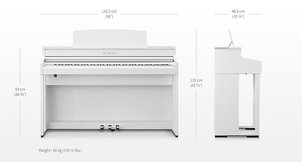 Kích thước của Kawai CA501