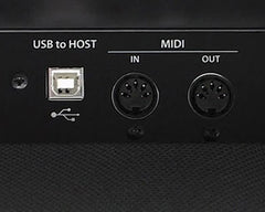 Ngoài USB, CA58 còn có các jack cắm hữu ích khác bao gồm 2 jack cắm tai nghe, kết nối MIDI và jack cắm đầu vào/ra âm thanh