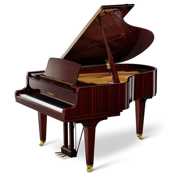 Kawai GL40 Grand Piano, Polished Brown Sapeli Mohogany