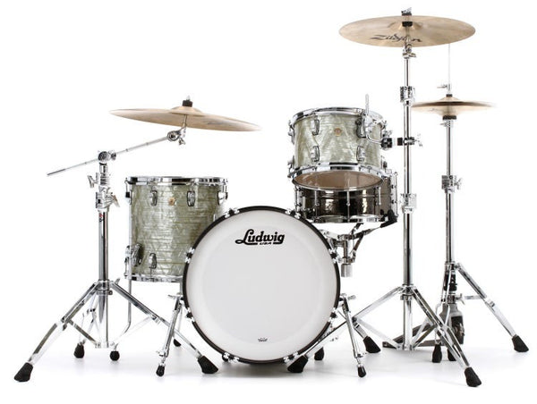 Trống Cơ Ludwig Classic Maple Downbeat 3-Pc Shell Pack, Classic Olive Pearl