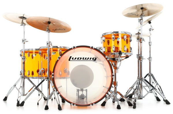 Trống Cơ Ludwig Vistalite Zep 4-Pc Shell Pack, Amber