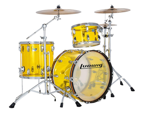 Trống Cơ Ludwig Vistalite Fab 3-Pc Shell Pack, Yellow