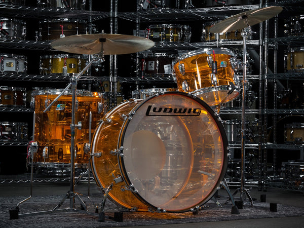 Trống Cơ Ludwig Vistalite Pro Beat 3-Pc Shell Pack, Amber