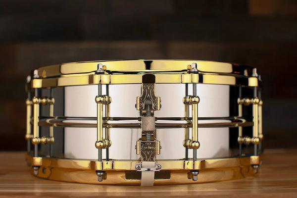 Trống Snare Ludwig LB400BBTWM 14"x5" Chrome Over Brass