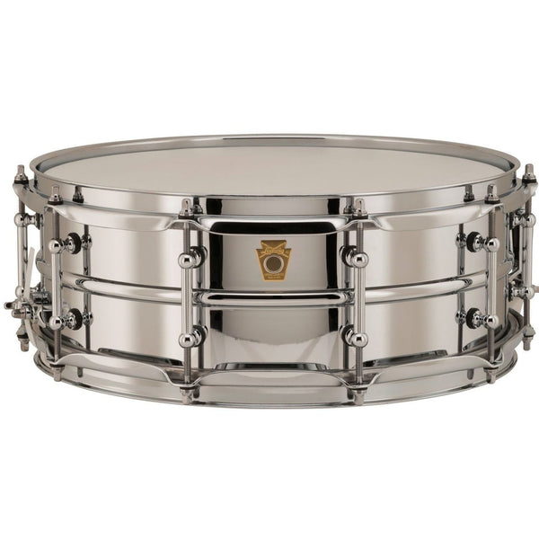 Trống Snare Ludwig LB400BT 14"x5" Chrome Over Brass w/Tube Lugs