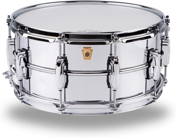 Trống Snare Ludwig LB402B 14"x6.5" Chrome Over Brass