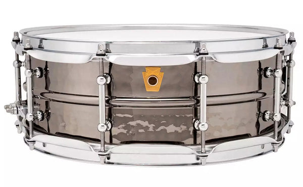 Trống Snare Ludwig LB416KT 14"x5" Hammered Black Beauty w/Tube Lugs