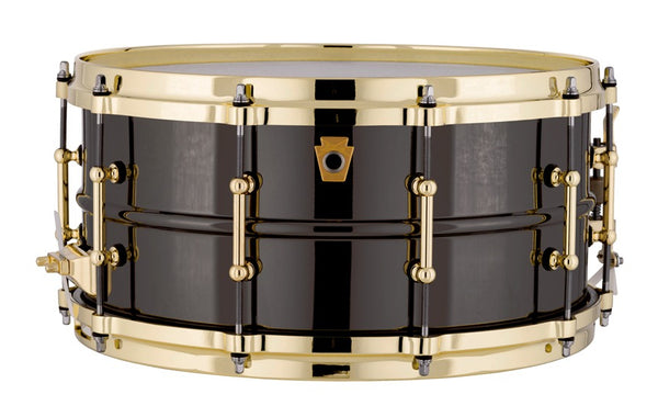 Trống Snare Ludwig LB417BT 14x6.5" Black Beauty w/Brass Tube Lugs
