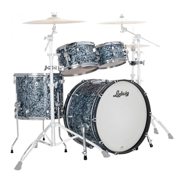 Trống Cơ Ludwig NeuSonic Rapid MOD2 4-pc Shell Pack, Steel Blue Pearl