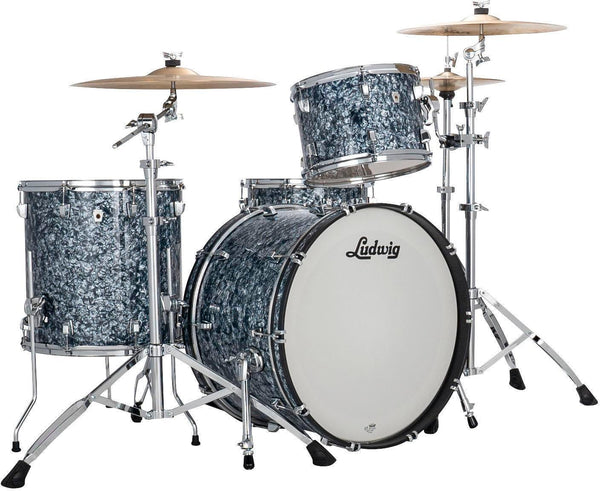 Trống Cơ Ludwig NeuSonic Pro Beat 3-pc Shell Pack, Steel Blue Pearl (24"/9"/16")