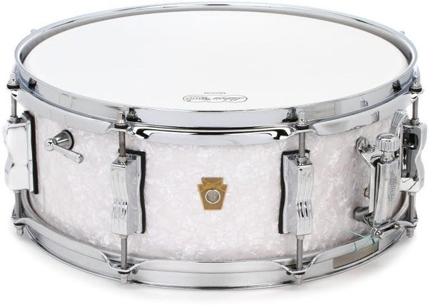 Trống Snare Ludwig Legacy Mahogany "Jazz Fest" 14"x5.5", White Marine Pearl