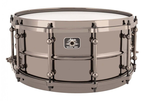 Trống Snare Ludwig LU0713 13"x7" Black Brass Universal Metal