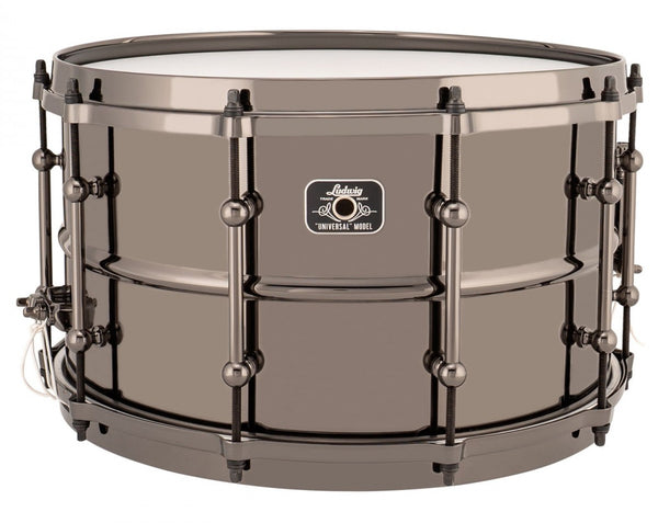 Trống Snare Ludwig LU0814 14"x8" Black Brass Universal Metal