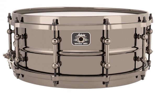 Trống Snare Ludwig LU5514 14"x5" Black Brass Universal Metal