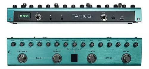 Multi Effect Pedal Guitar M-Vave Tank G