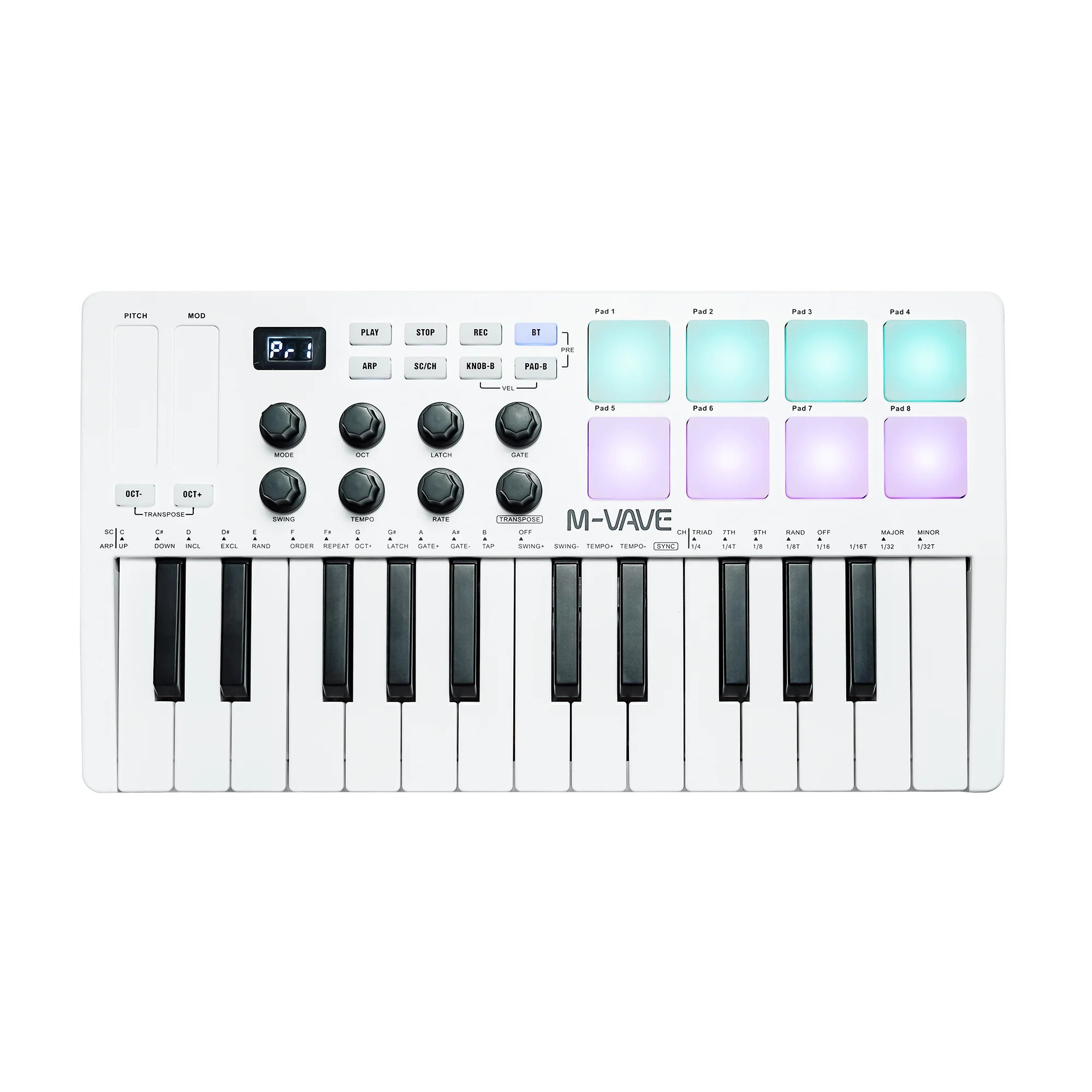 MIDI Keyboard Controller M-Vave SMK25