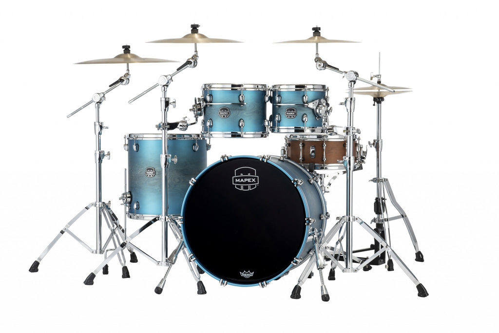 Trống Cơ Mapex SE529XM Rock Maple 4-Pc Shell Pack màu Exotic Azure Burst Lacquer