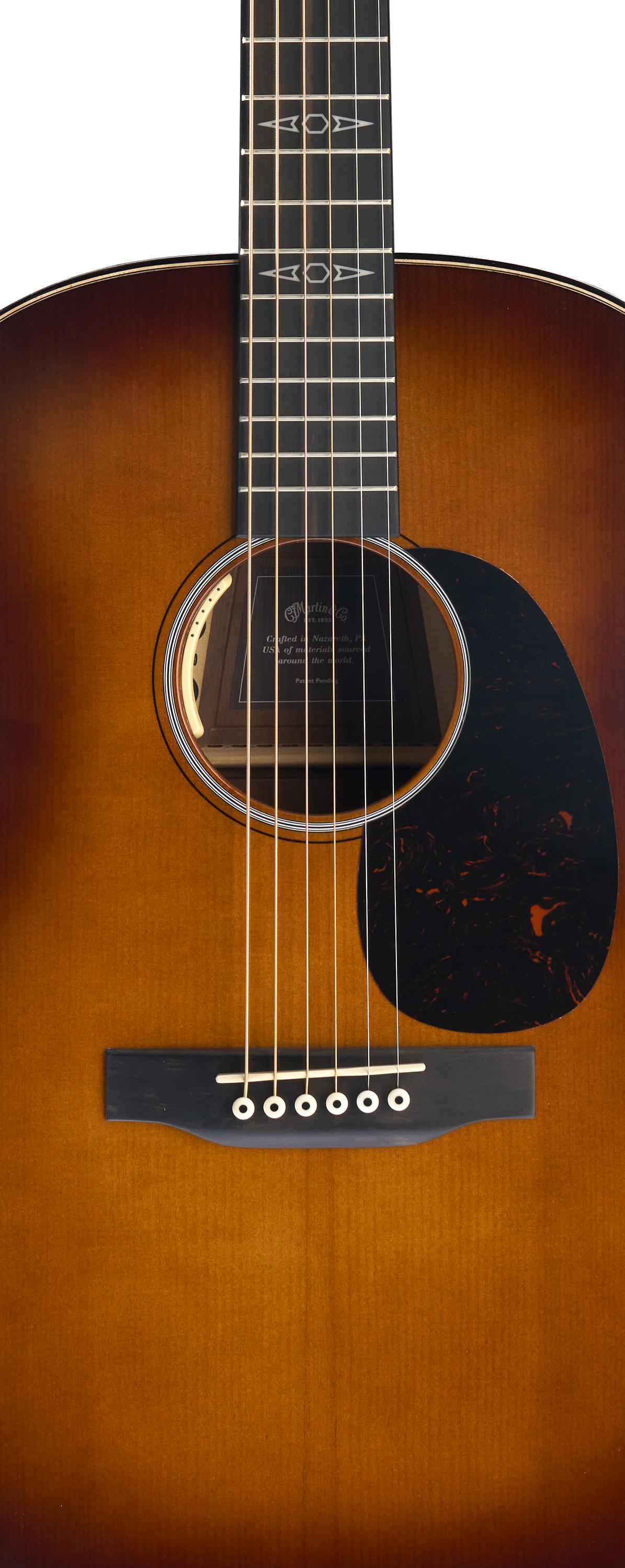 Đàn Guitar Acoustic Martin GPE Inception Maple Inception Series - Gloss Amber Fade Sunburst