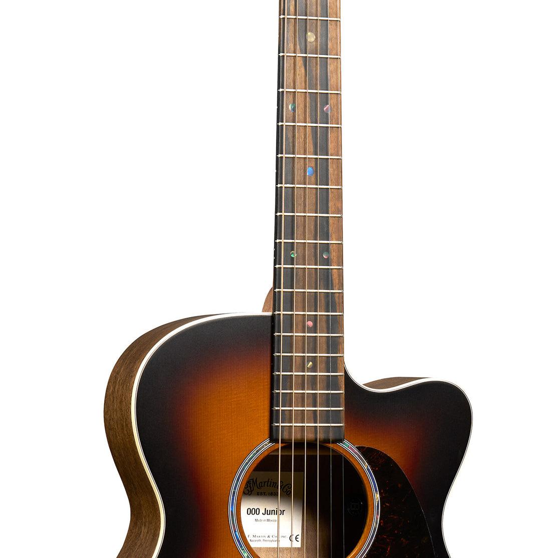Đàn Guitar Acoustic Martin 000C Jr E Walnut Burst Junior Series