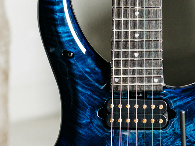 Đàn Guitar Điện 7-dây Ernie Ball Music Man BFR John Petrucci Majesty 7 - Blue Ink