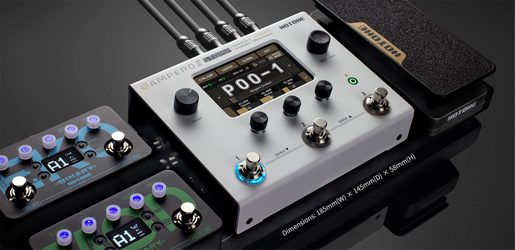 Multi Effect Pedal Ampero II Stomp MP-300 10th Anniversary Limited Edition thiết kế nhẹ, dễ dàng kết nối