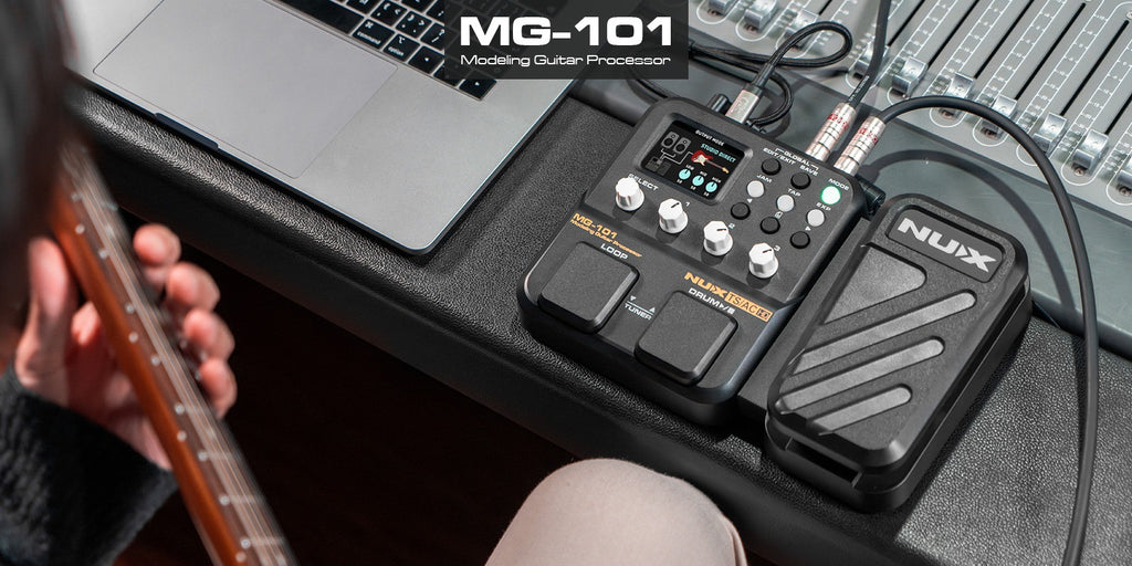 Pedal Guitar Nux MG-101 Modeling Guitar Processor