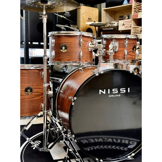 Trống Cơ Nissi Drums Set Ply Wood 5-Pcs w/Cymbal + Hardware (22"/10"/12"/14"/16")