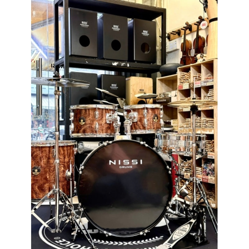 Trống Cơ Nissi Drums Set Ply Wood 5-Pcs w/Cymbal + Hardware (22"/10"/12"/14"/16")