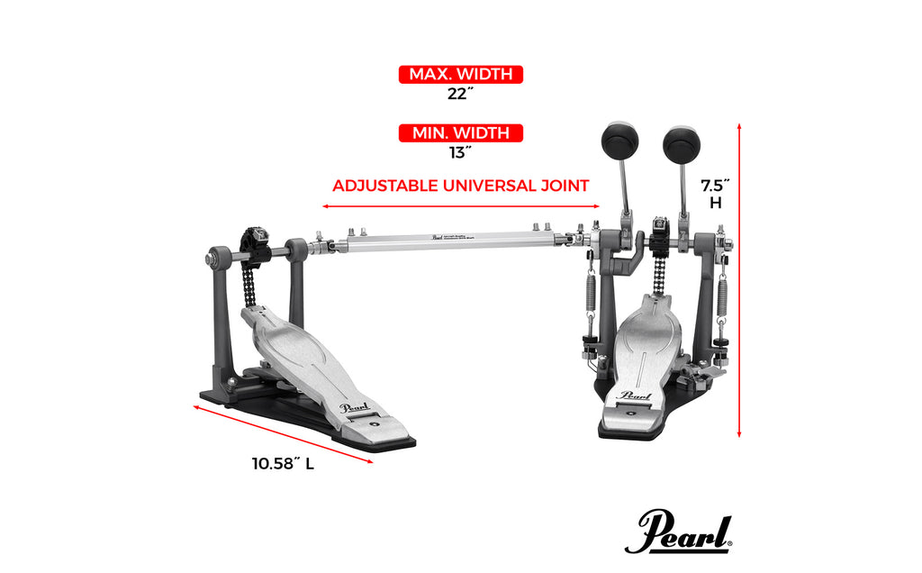 Pedal Đôi Trống Bass Pearl P1032 Eliminator Solo Black