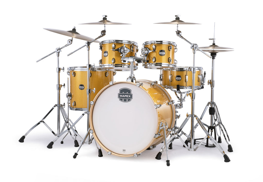 Trống Cơ Mapex MA529SF Mars Birch Rock 5-Pc Shell Pack (22"/10"/12"/14"/16") màu Sunflower Sparkle