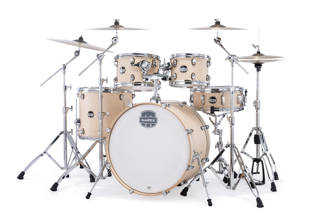 Trống Cơ Mapex MM529SF Rock 5-Pc Shell Pack (22"/10"/12"/14"/16") màu Natural Satin
