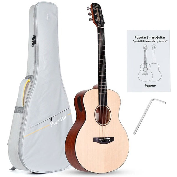 Đàn Guitar Acoustic Poputar T2 Smart - Wood Top (Natural)