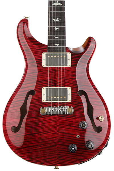 Đàn Guitar Điện PRS Hollowbody II Piezo 10-Top, Red Tiger