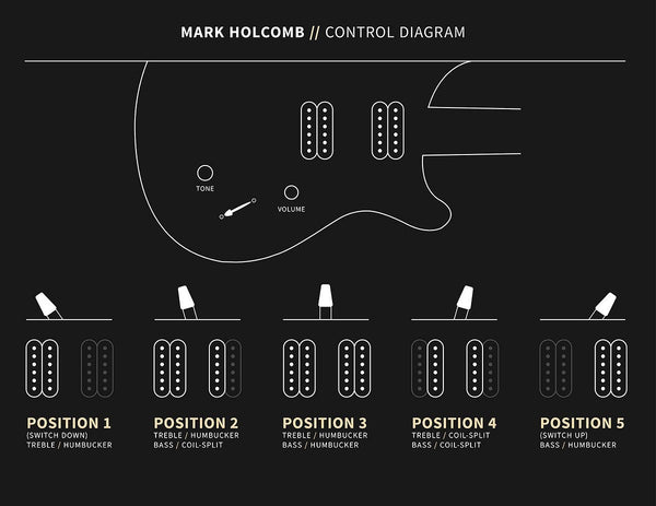 Contrls trên Đàn Guitar Điện PRS Mark Holcomb Signature