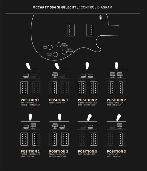 PRS McCarty 594 Singlecut, Controls Diagram
