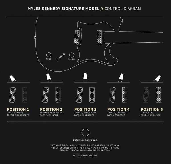 PRS Myles Kennedy Signature - Control Diagram