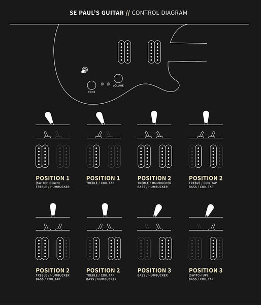 Đàn Guitar Điện PRS SE Paul's Guitar - Control Diagram