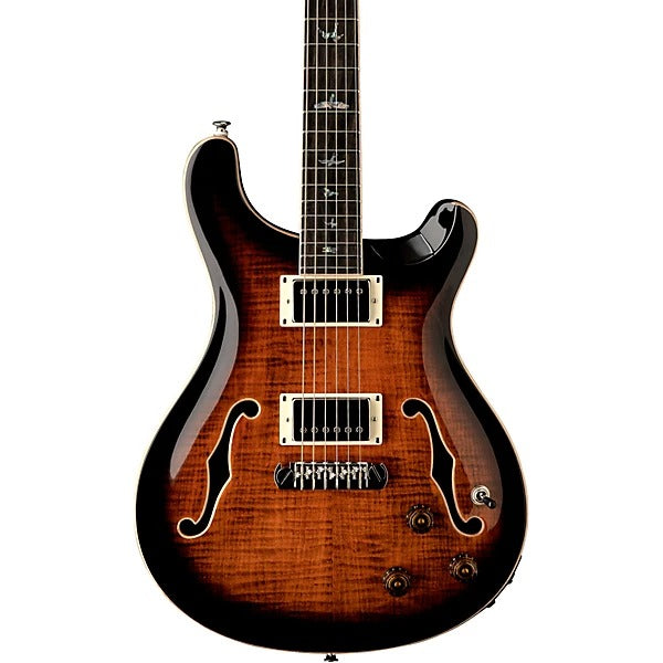 Đàn Guitar Điện PRS SE Hollowbody II Piezo, Orange Tiger Smokeburst w/Ebony Fingerboard