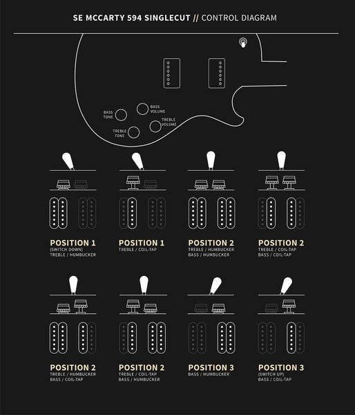 PRS SE McCarty 594 Singlecut - Control Diagram