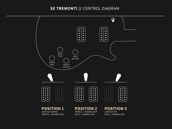 Đàn Guitar Điện PRS SE Mark Tremonti - Control Diagram