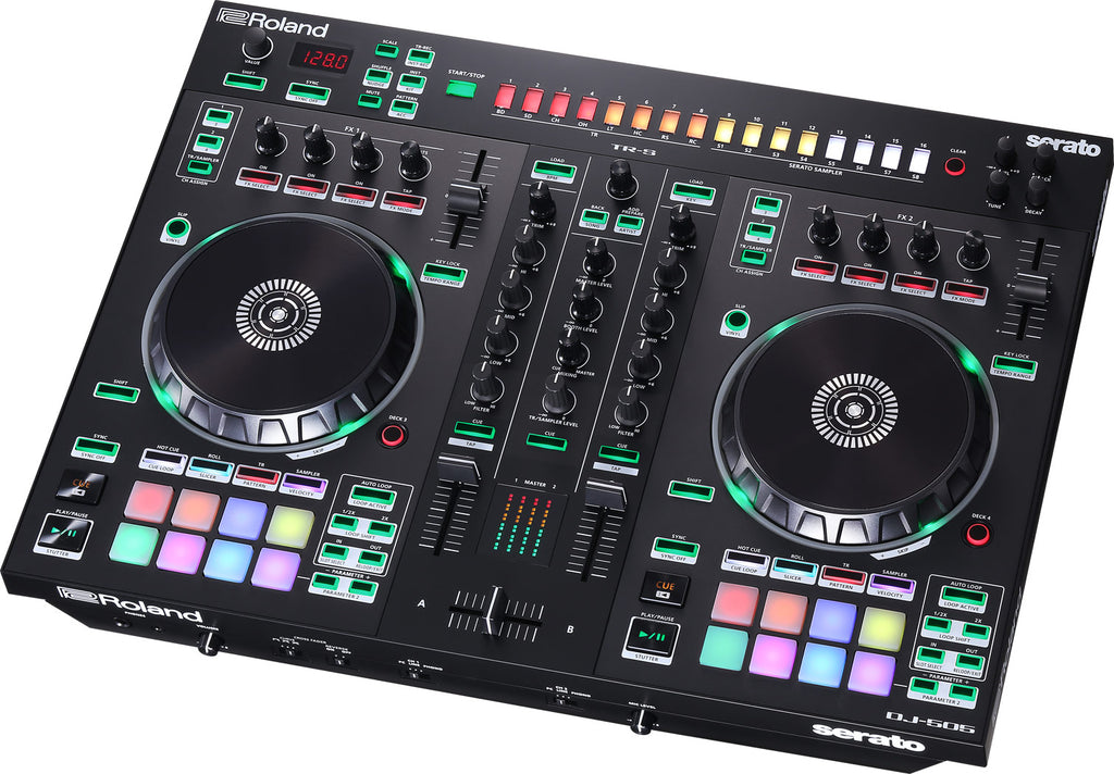 DJ Controller Roland DJ-505 2-channel Serato w/Drum Machine