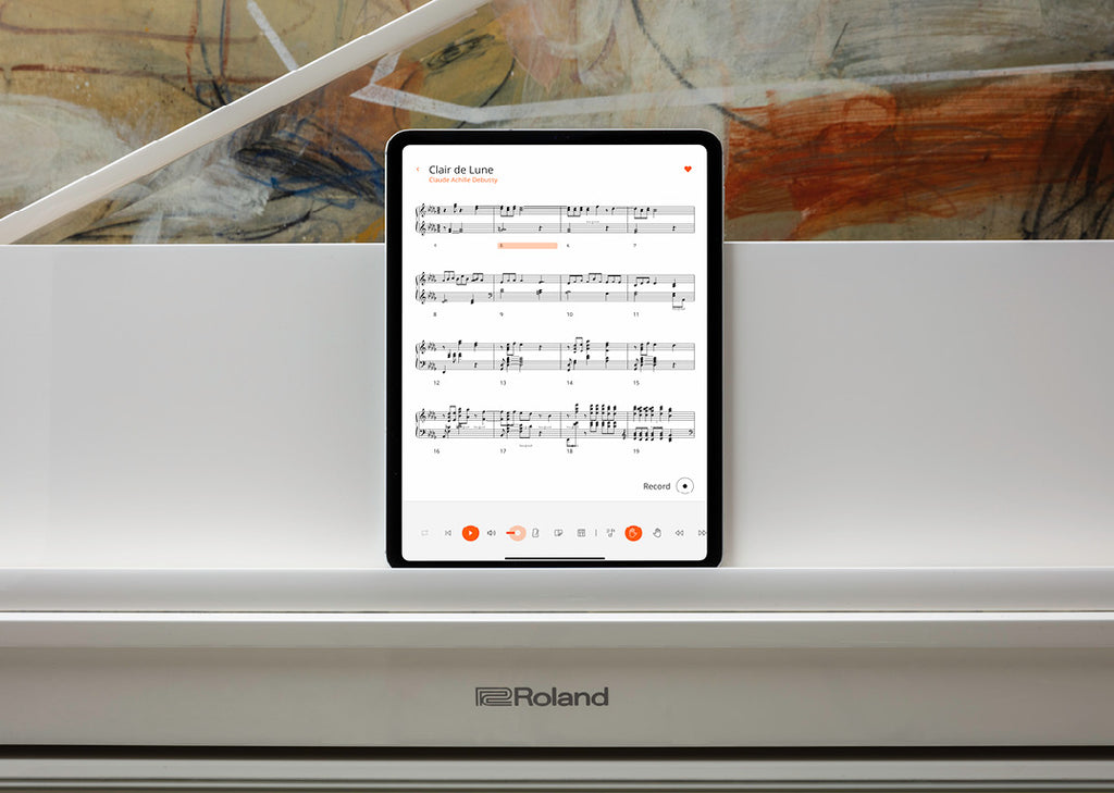 Với Bluetooth tích hợp trên Roland GP-9