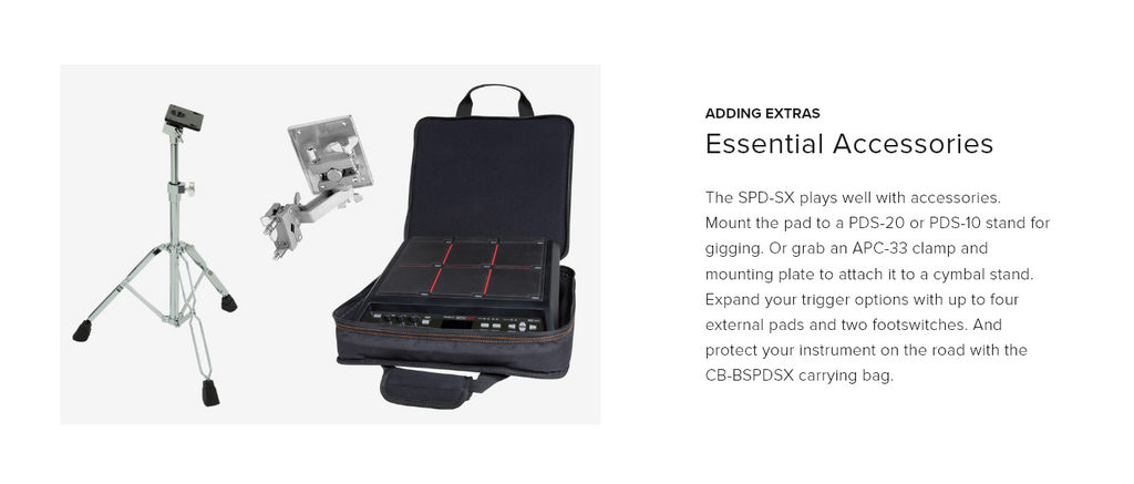 Phụ kiện thiết yếu (Được bán riêng) cho Roland SPD-SX