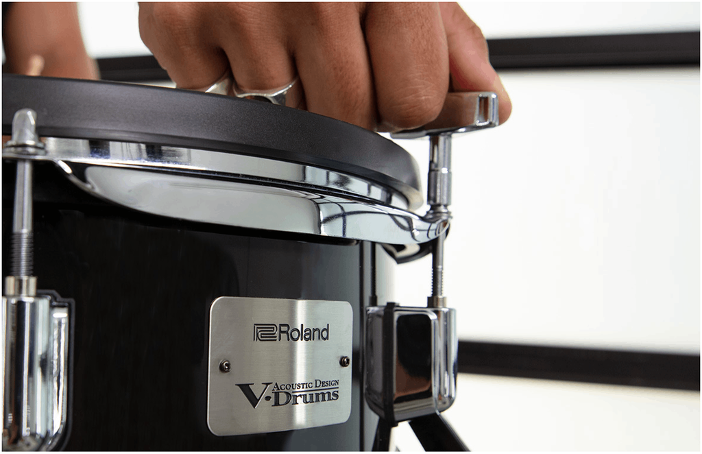 Bạn có thể điều chỉnh độ căng mặt trống trên VAD-307 như những bộ trống acoustic