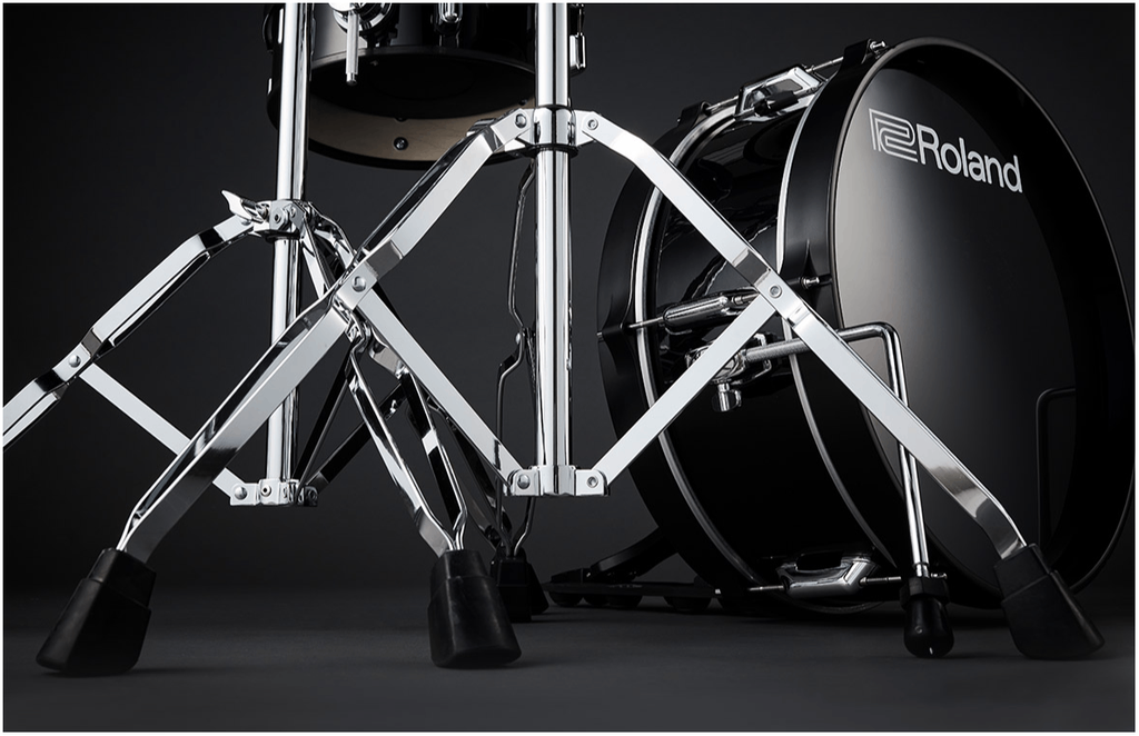 Giá đỡ trống đôi Chrome trên Roland VAD-307