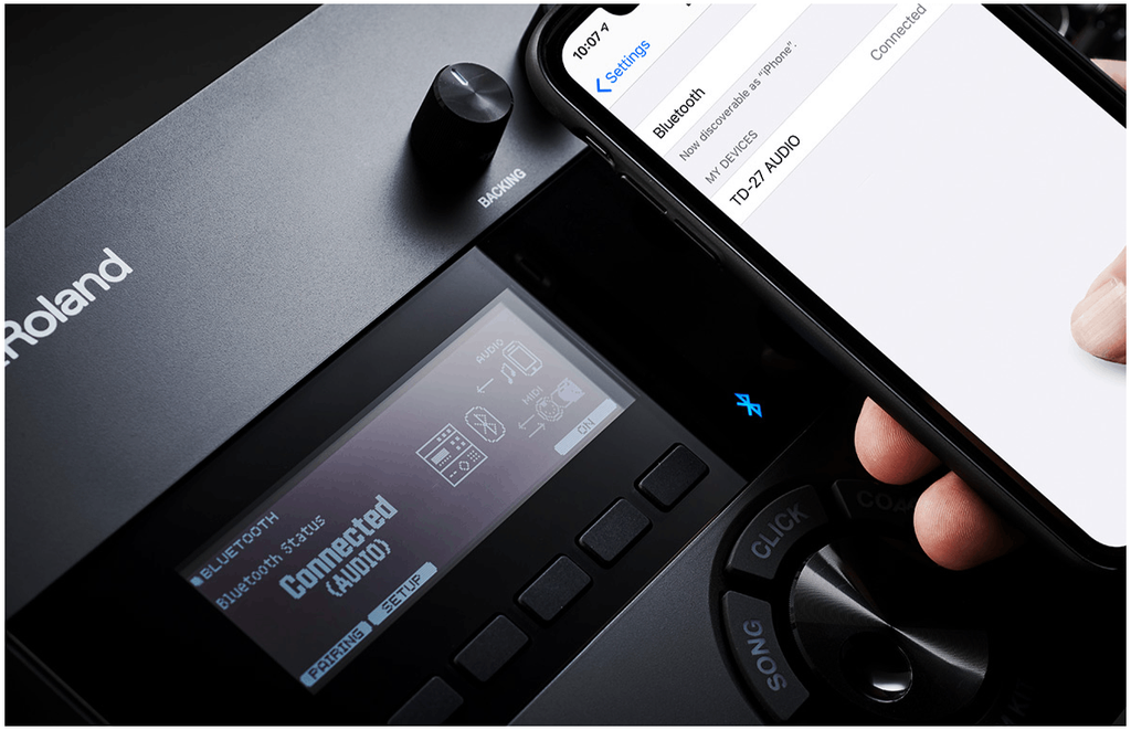 Kết nối Bluetooth và các công cụ huấn luyện tích hợp trên Roland VAD-506