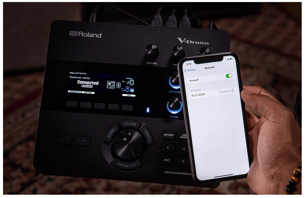 Phát trực tiếp qua âm thanh qua Bluetooth trên Roland VAD-507