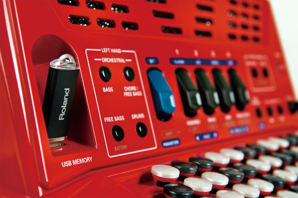 Đàn Accordion Roland FR-18 Diatonic màu Red