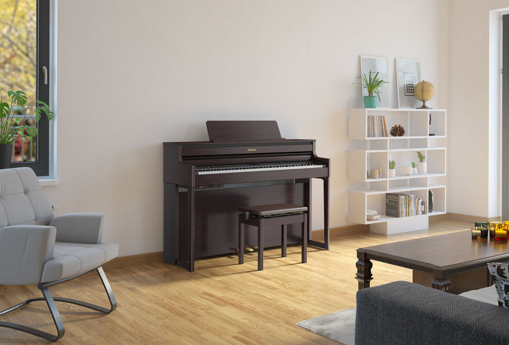 Roland HP-704 Digital Piano, Dark Rosewood